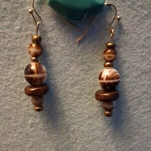 COFFEE SWIRLS EARRINGS